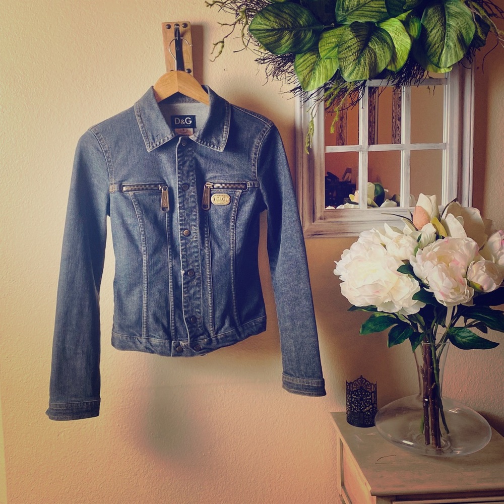 D&G Denim Distressed Jacket